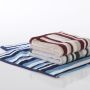 Classic Handtuch Streifen silber 50x100