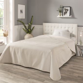 Tagesdecke beige 220x250