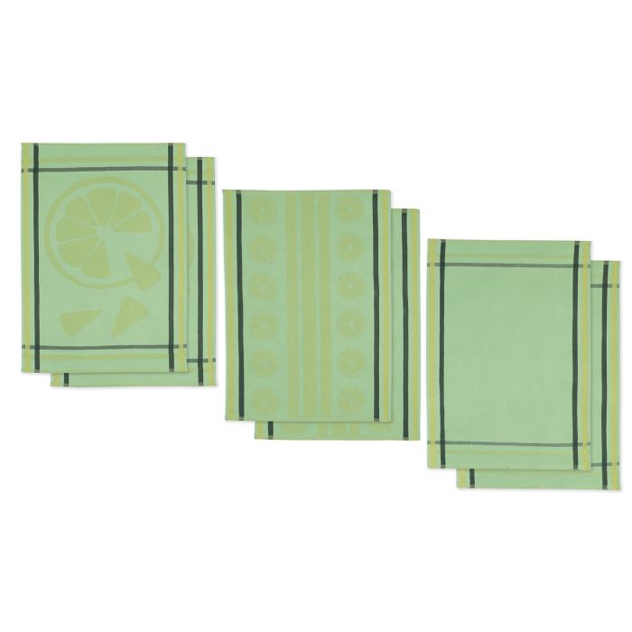 Geschirrtuch Limette 6-er Pack