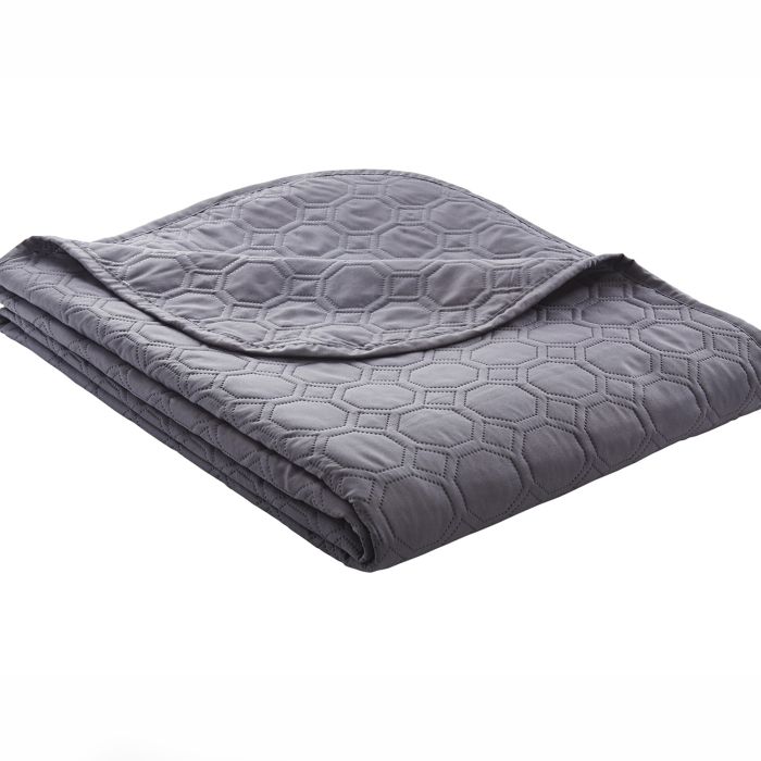 Tagesdecke anthrazit 220x250