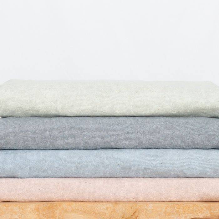 Linen Badetuch rose 105x180