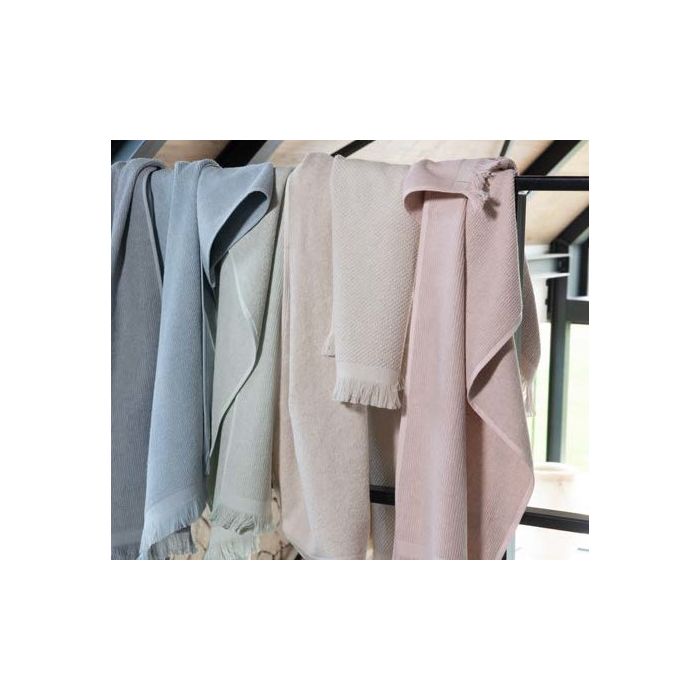 Linen Badetuch silber 105x180