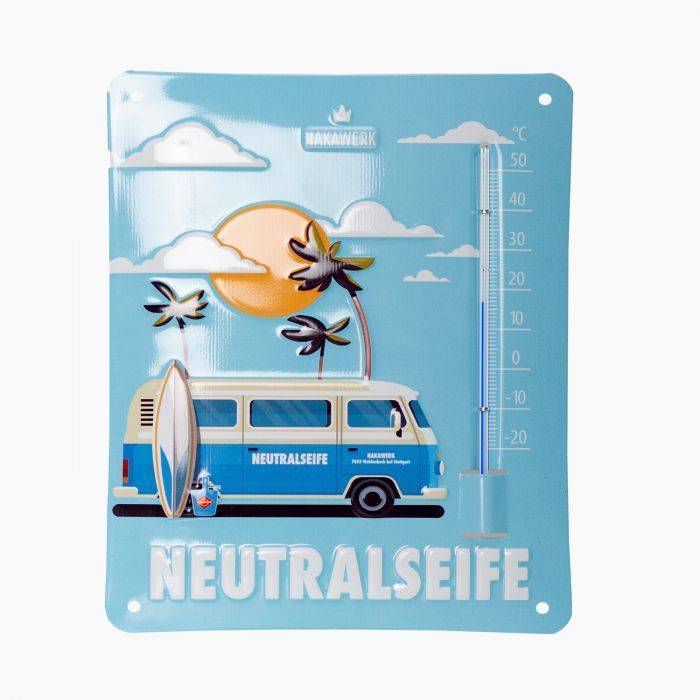 Blechschild mit Thermometer 1 St.<br>
