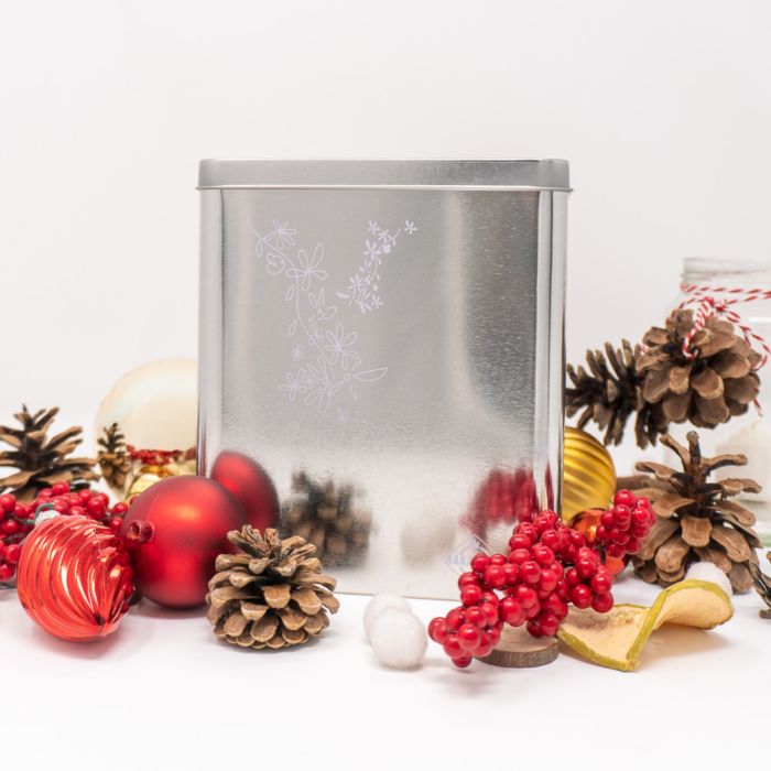 Dose breit ohne Inhalt