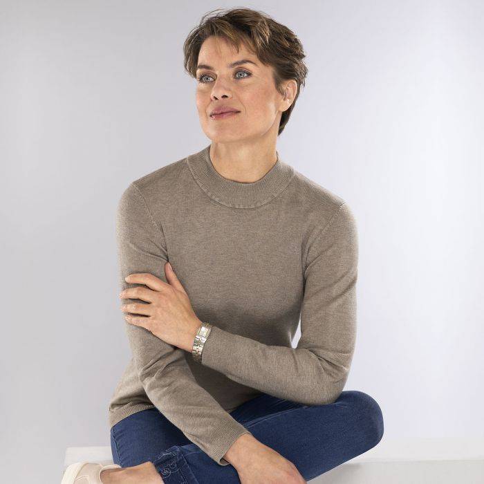 Christa Pullover crema 48