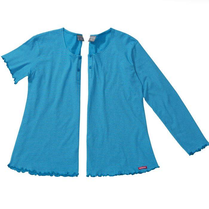 Mix Shirt Langarm aqua 40/42
