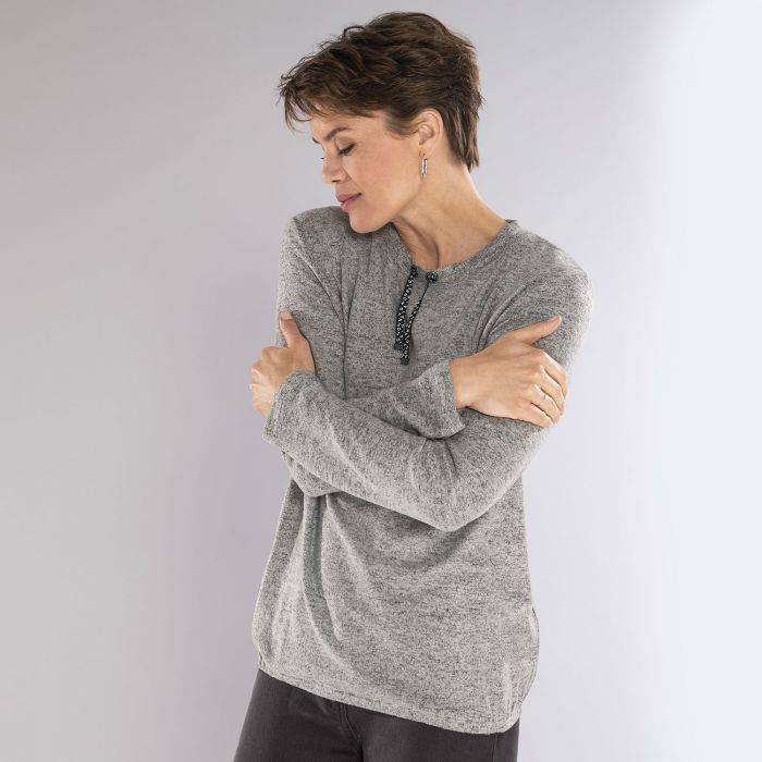 Kathrin Sweatshirt hellgrau 42