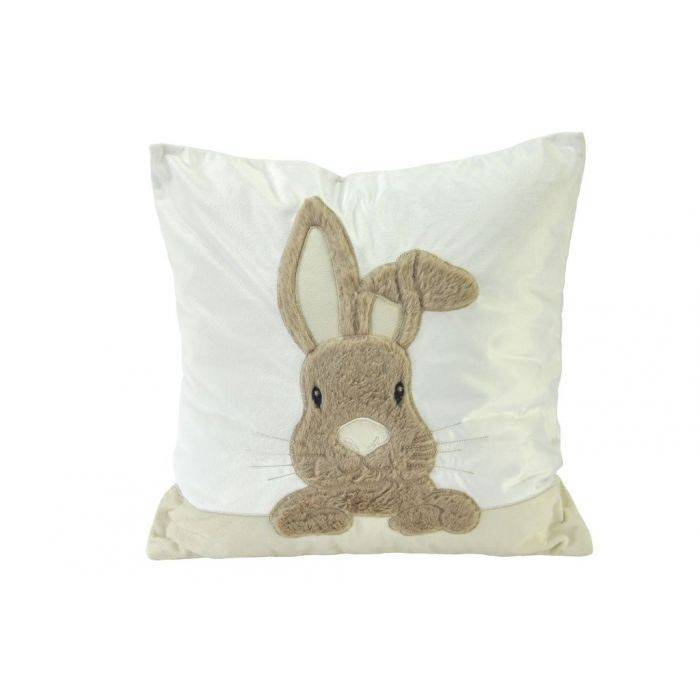 Hase Kissenhülle beige/champagner 40x40