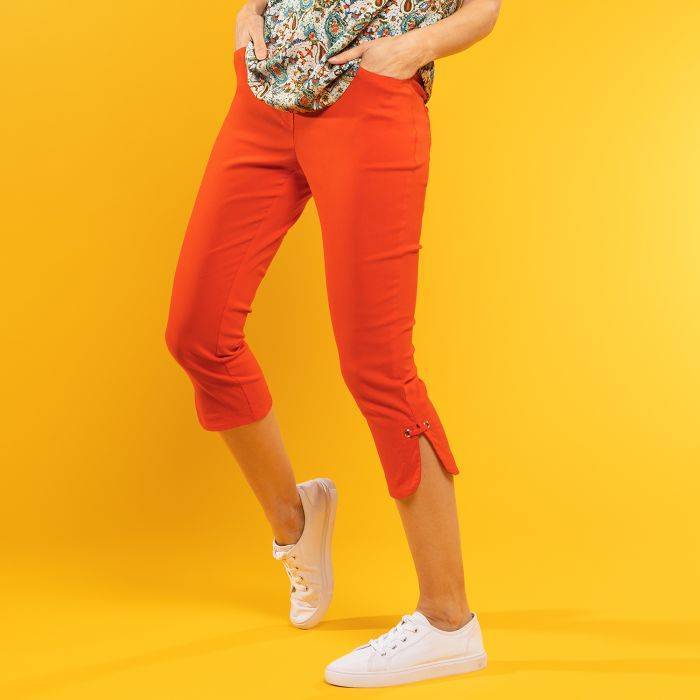 Maja Caprihose weiß 50