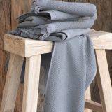 Linen Handtuch hellblau 50x100