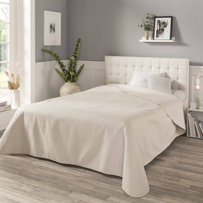 Tagesdecke beige 220x250