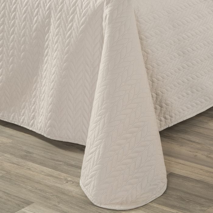 Tagesdecke beige 220x250
