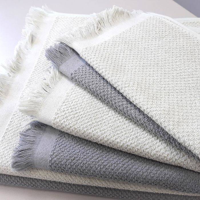 Linen Handtuch hellblau 50x100
