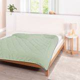 Steppbett hellblau 135x200