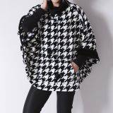 Poncho schwarz/weiss