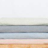 Linen Badetuch silber 105x180