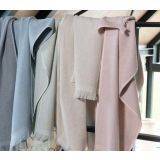 Linen Badetuch hellblau 105x180