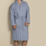 Bademantel Nature blau 54