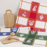 Früchte Geschirrtuch grün 2-er Pack