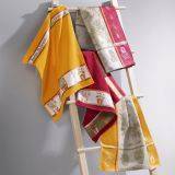 Kräuter Frottiertuch rot 2-er Pack