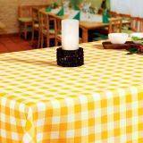 Karo Tischdecke gelb 80/80