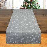 Schneeflocke Mitteldecke silber