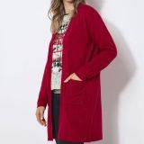 Mila Strickmantel rot XXL